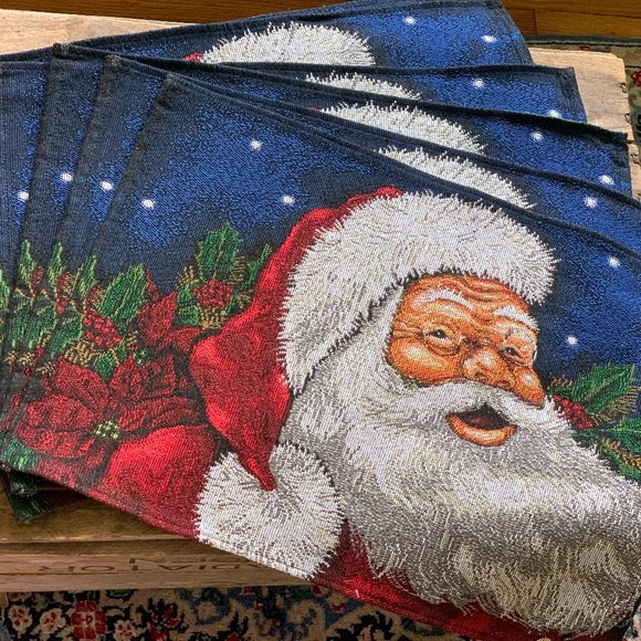 Gorgeous Woven Tapestry Holiday Placemats (6) - Picture 7 of 10